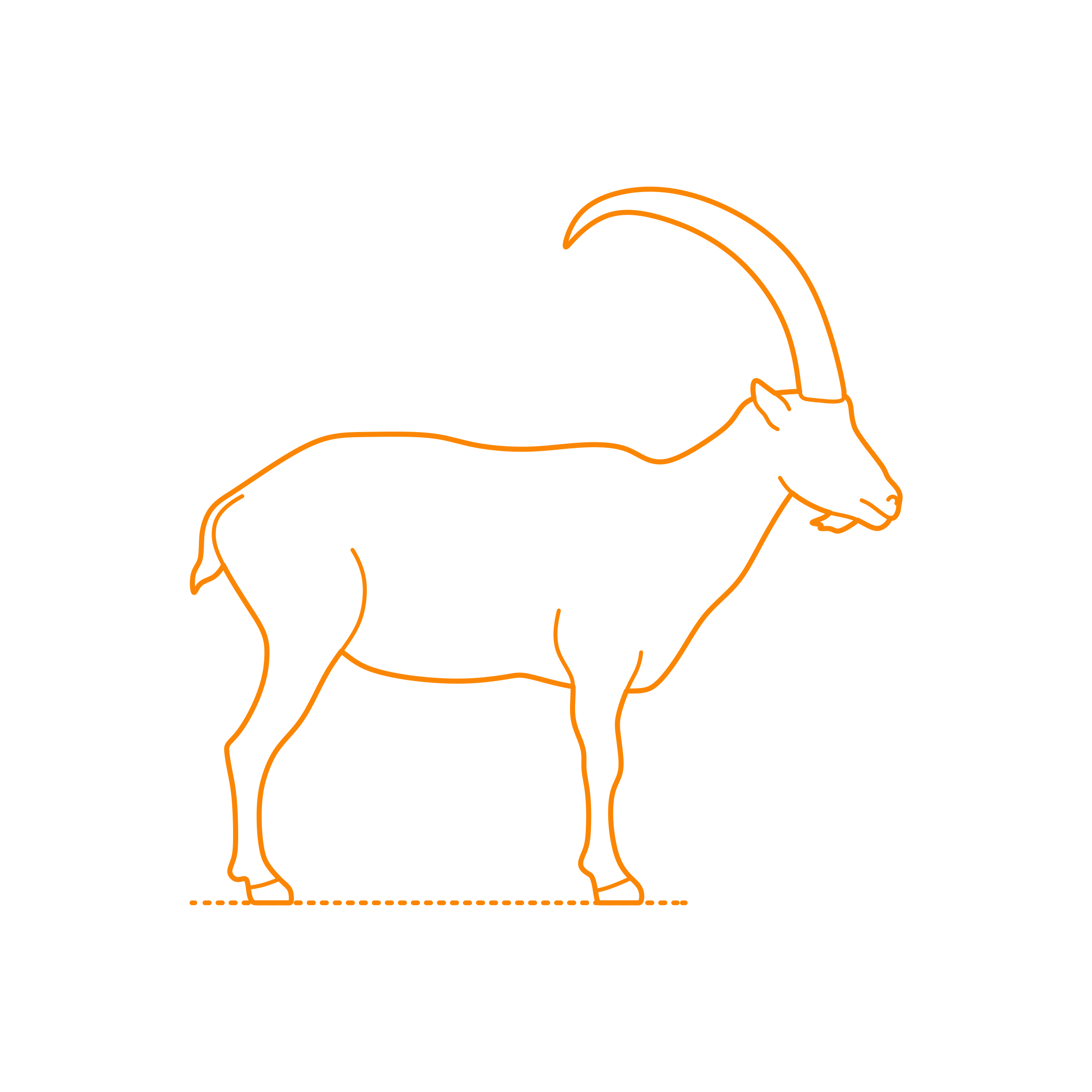 Animals Caprids Alpine Ibex Silhouette Cutting Svg Files Free Vectors